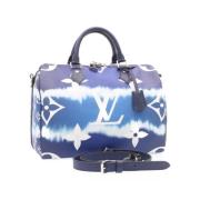 Louis Vuitton Vintage Pre-owned Canvas handvskor Blue, Dam