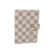 Louis Vuitton Vintage Beige Canvas Agenda Damier Azur Beige, Dam