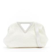 Bottega Veneta Vintage Pre-owned Raffia axelremsvskor White, Dam