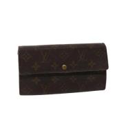 Louis Vuitton Vintage Förhandsägd Brun Canvas Louis Vuitton Plånbok Br...