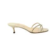 Manolo Blahnik Pre-owned Pre-owned Sandaler Beige, Dam