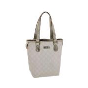 Gucci Vintage Pre-owned Canvas handvskor White, Dam