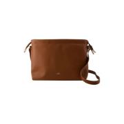 A.p.c. Justerbar Axelrem Syntetisk Läder Crossbody-väska Brown, Dam