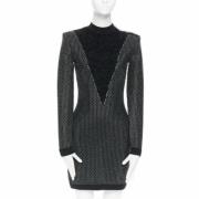 Balmain Pre-owned Pre-owned Tyg klnningar Black, Dam