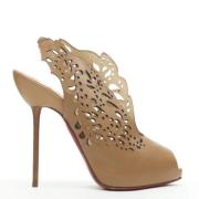 Christian Louboutin Pre-owned Pre-owned Läder klackskor Brown, Dam