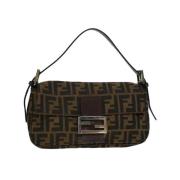 Fendi Vintage Pre-owned Canvas fendi-vskor Brown, Dam