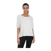 Via Masini 80 Klassisk T-Shirt Beige, Dam