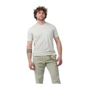 Gran Sasso Klassisk Crew Neck T-shirt Beige, Herr