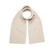 Boglioli Mjuk Cashmere Stickad Halsduk Beige, Herr