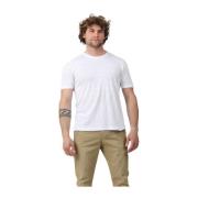 Gran Sasso Klassisk Crew Neck T-shirt White, Herr