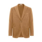 Boglioli Stretch Bomull K-Jacka Beige, Herr