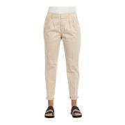 Dondup Stelvie Byxor Beige, Dam