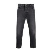 Ami Paris Tapered Fit Jeans, Storlek 36, Grå Black, Herr