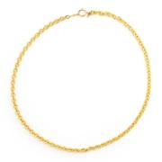 Chanel Vintage Vintage Guldpläterad L?ng Länk Halsband Yellow, Dam