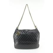 Chanel Vintage Andrahands Skulderväska Black, Dam