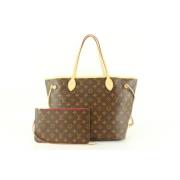 Louis Vuitton Vintage Neverfull MM Monogramväska - Begagnad Brown, Dam