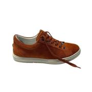 Jimmy Choo Pre-owned Förägda mockesneakers Orange, Dam