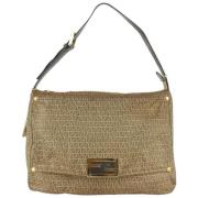 Fendi Vintage Pre-owned Canvas Fendi-Vskor Brown, Dam