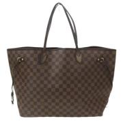 Louis Vuitton Vintage Förägda Damier Coated Canvas Väskor Brown, Dam