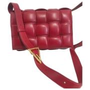 Bottega Veneta Vintage Pre-owned Läder axelremsvskor Red, Dam