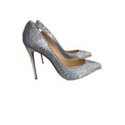 Christian Louboutin Pre-owned Pre-owned Läder klackskor Gray, Dam