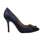 Manolo Blahnik Pre-owned Pre-owned Läder klackskor Black, Dam