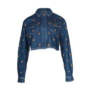 Moschino Pre-Owned Pre-owned Bomull ytterklder Blue, Dam