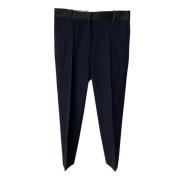 Celine Vintage Pre-owned Wool bottoms Blue, Dam