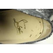 Christian Louboutin Pre-owned Pre-owned Platta skor Gray, Dam