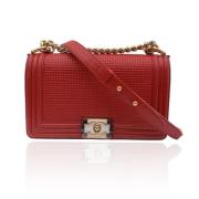 Chanel Vintage Pre-owned Läder chanel-vskor Red, Dam