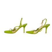 Jimmy Choo Pre-owned Pre-owned Läder sandaler Green, Dam