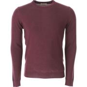 Brooksfield Round-neck Knitwear Red, Herr