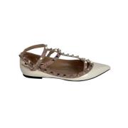 Valentino Vintage Pre-owned Platta skor White, Dam