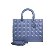 Dior Vintage Pre-owned Läder dior-vskor Blue, Dam