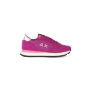 Sun68 Nylon Sneakers med Eco-Läderinsatser Purple, Dam