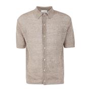 Filippo De Laurentiis Short Sleeve Shirts Beige, Herr