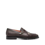 Santoni Klassiska bruna Dong-loafers Brown, Herr