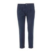 Department Five Prince Chinos Trouserswith Pences IN Velvet Blue, Herr