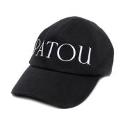 Patou Svart Logobroderad Baseballkeps Black, Dam