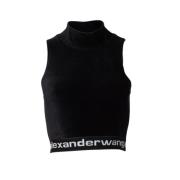 Alexander Wang Pre-owned Pre-owned Bomull toppar Black, Dam