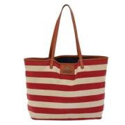 Burberry Vintage Pre-owned Canvas totevskor Red, Dam