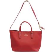 Bally Pre-owned Röd Läder Axelväska Red, Dam