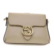 Gucci Vintage Pre-owned Läder gucci-vskor Beige, Dam