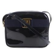 Salvatore Ferragamo Pre-owned Pre-owned Läder axelremsvskor Black, Dam