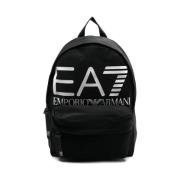 Emporio Armani EA7 Logo Casual Ryggsäck Black, Dam