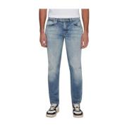 7 For All Mankind Slim Fit Jeans - Mörkblå Blue, Herr