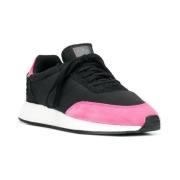 Adidas Svarta Core Sneakers med Shock Pink Logo Black, Herr