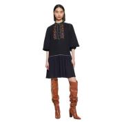 Antik Batik Short Dresses Black, Dam