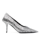 Balenciaga Silver Square Knife Pumps Gray, Dam