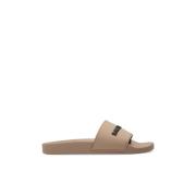 Balenciaga Pool Slide Sandalerer Beige, Dam